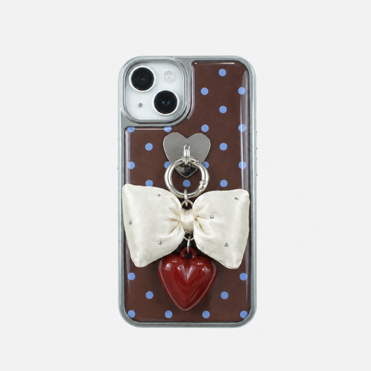 blue dot ribbon charm