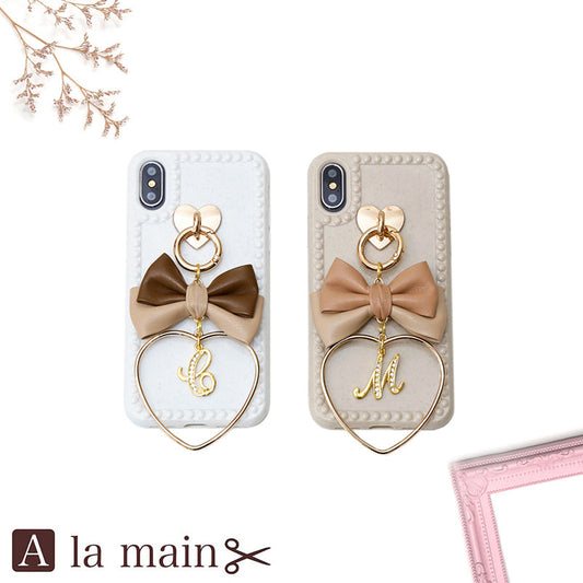 cafelatte colour double leather ribbon