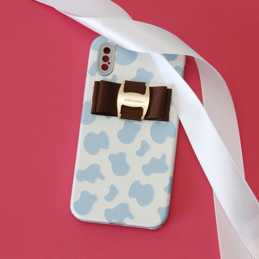 cow pattern buckle ribbon