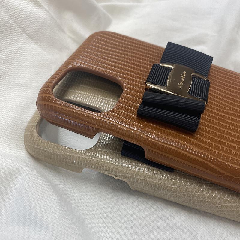 onetone leather buckle ribbon