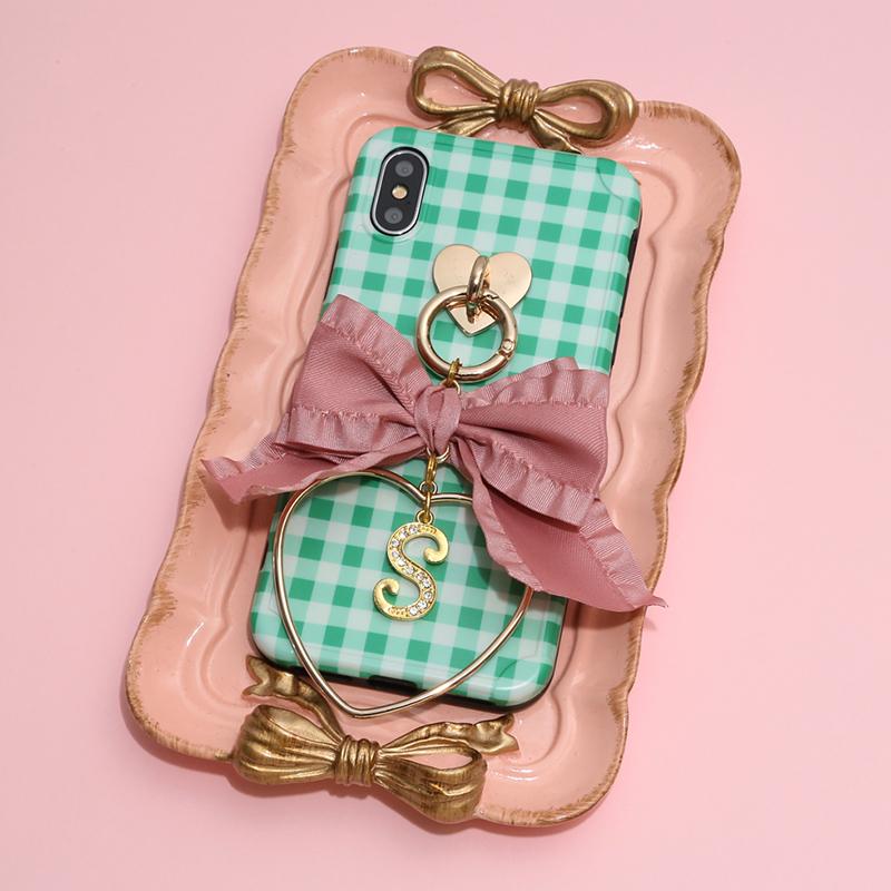gingham check ruffle ribbon