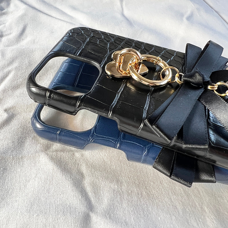 modern leather leather hoop ribbon