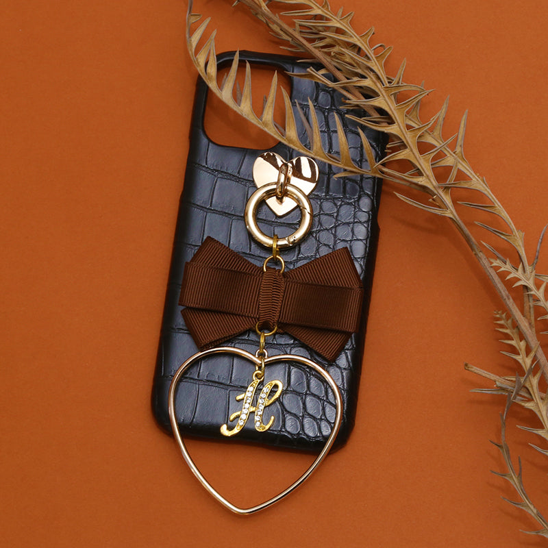 modern leather pinwheel ribbon