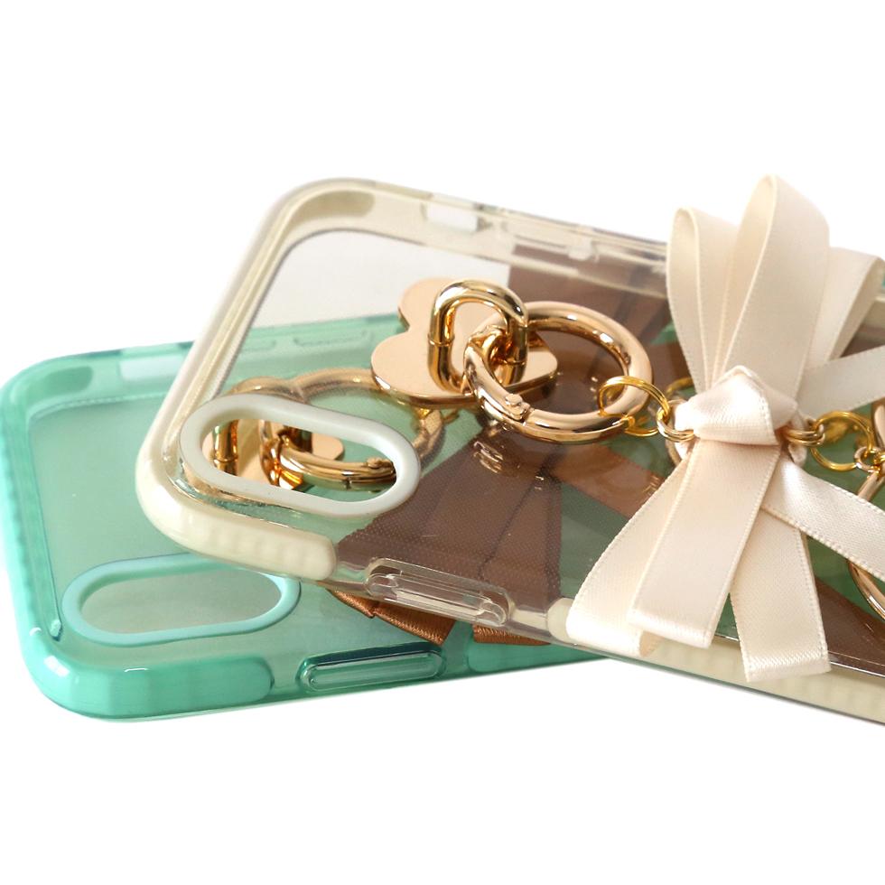 cream mint clear petaru ribbon