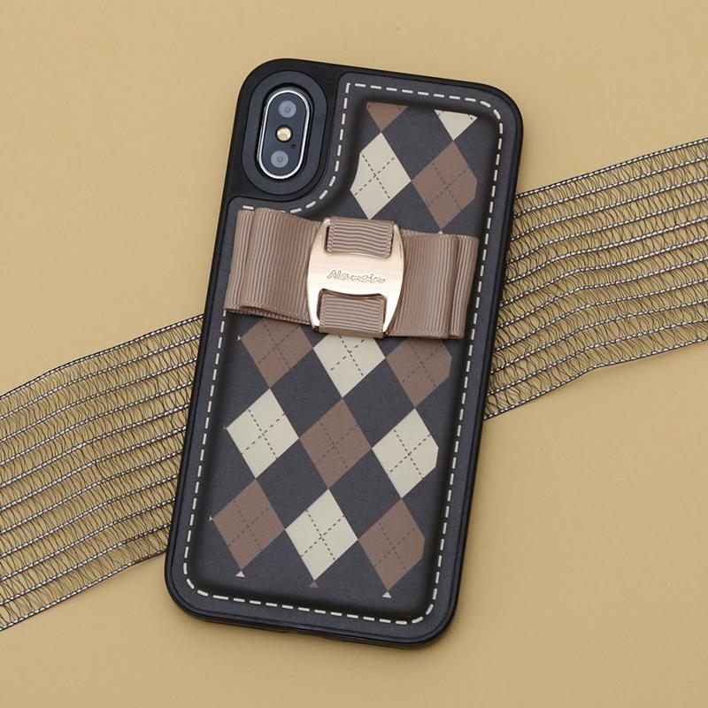 argyle stitch buckle ribbon