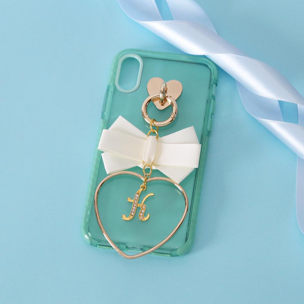 cream mint clear pinwheel ribbon