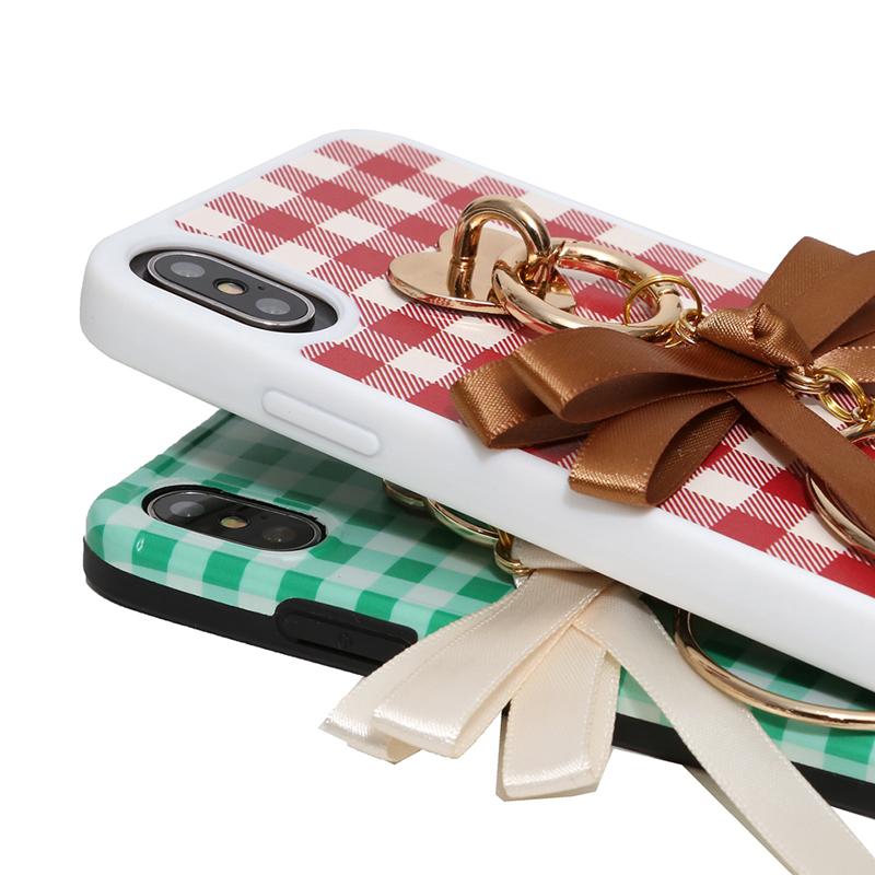 gingham check pinwheel ribbon