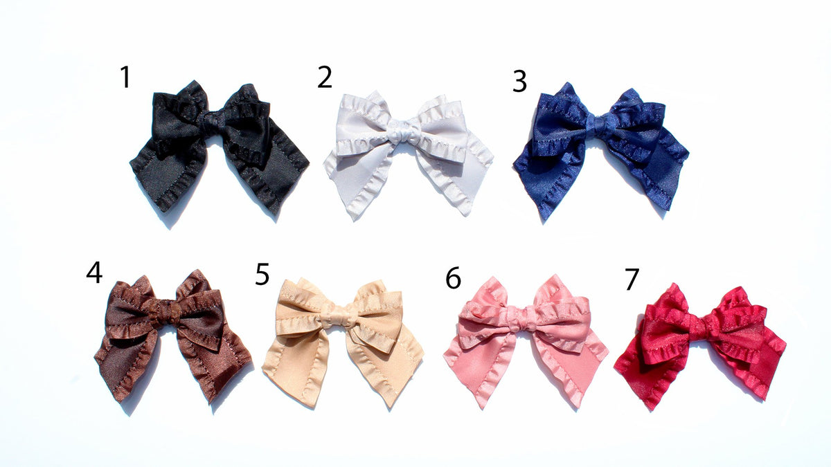 gingham check ruffle ribbon