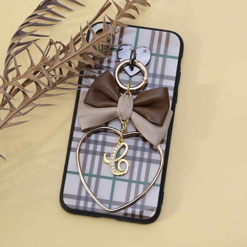 colorful alamaincheck double leather ribbon
