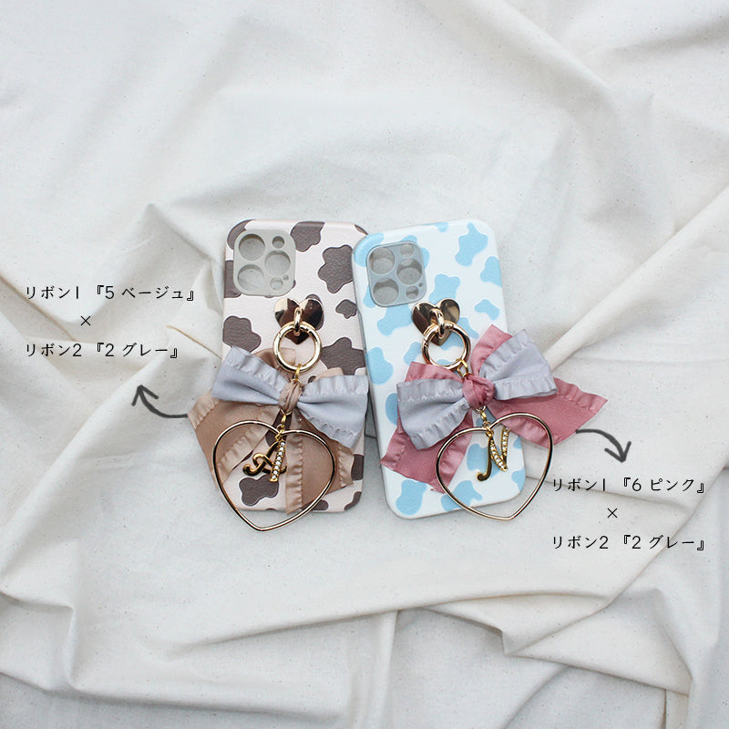 cow pattern ruffle ribbon