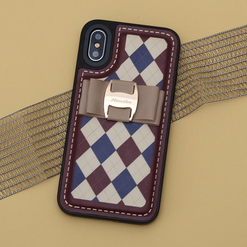 argyle stitch buckle ribbon