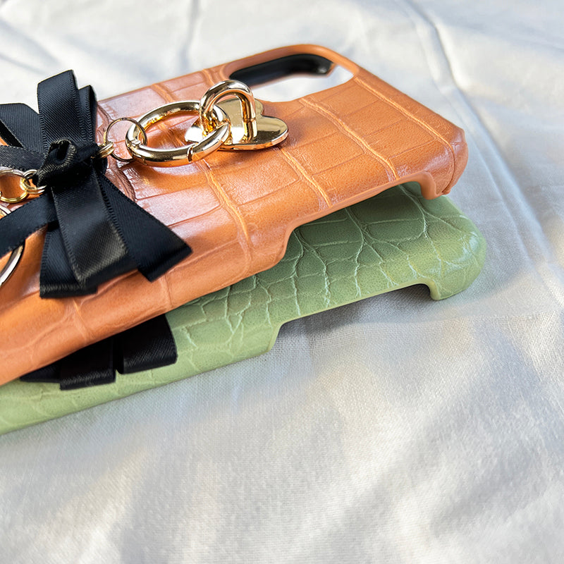 fruit color leather ruffle ribbon