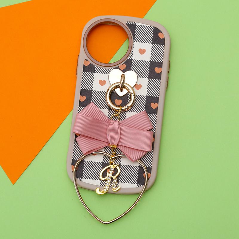 box heart check pinwheel ribbon