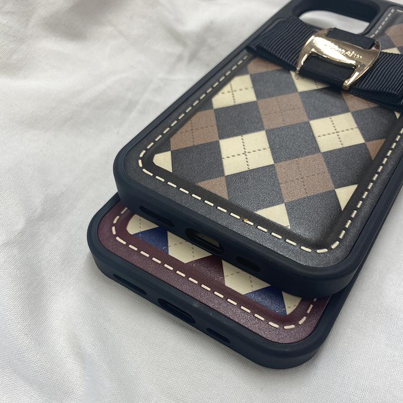 argyle stitch buckle ribbon
