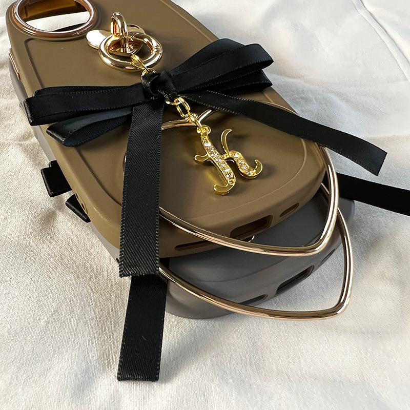mossgray loopbow ribbon