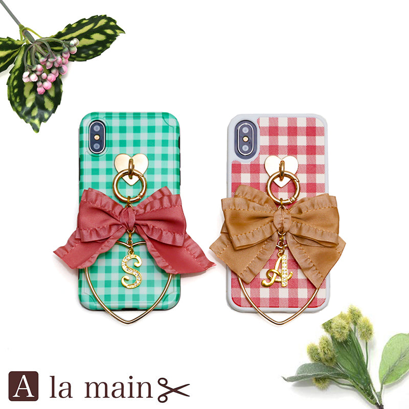 gingham check ruffle ribbon
