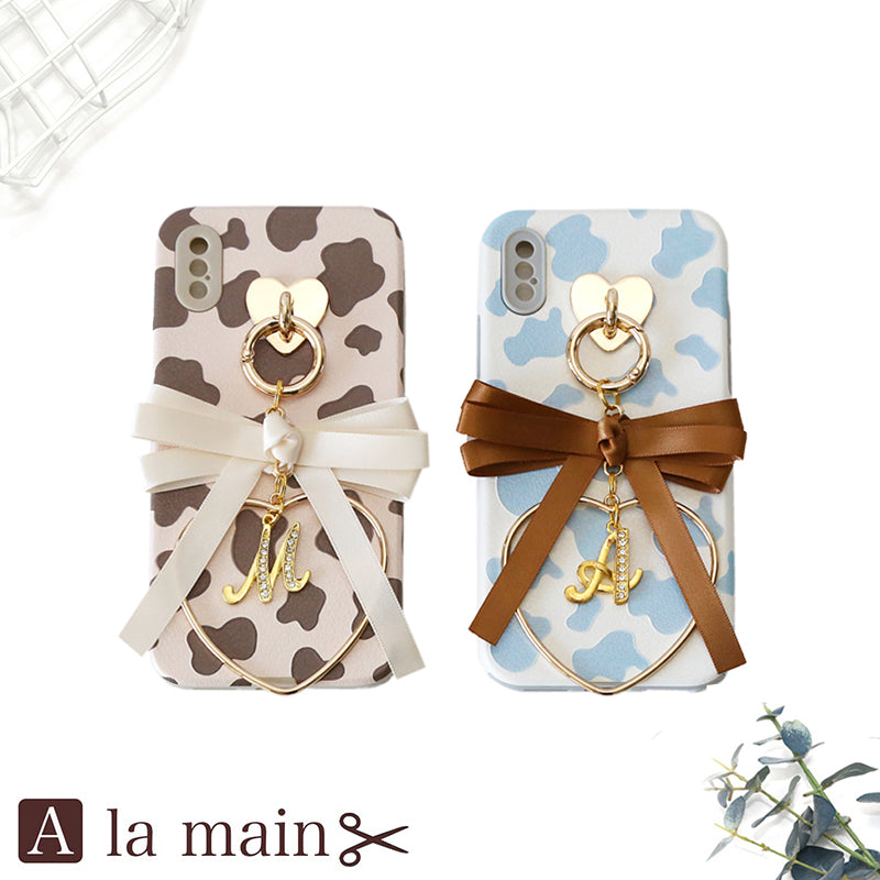 cow pattern loopbow ribbon
