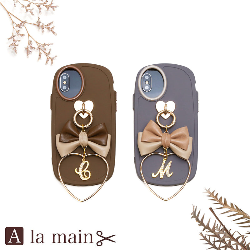 mossgray double leather ribbon