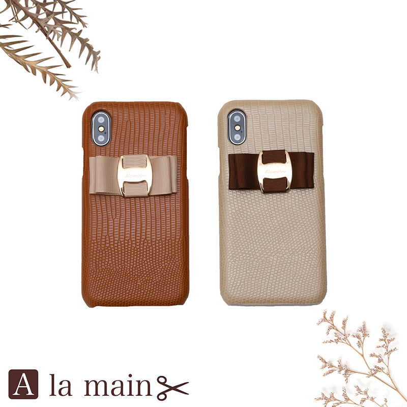 onetone leather buckle ribbon