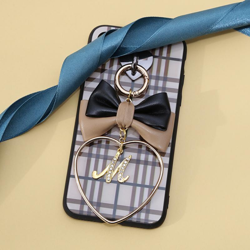 colorful alamaincheck double leather ribbon