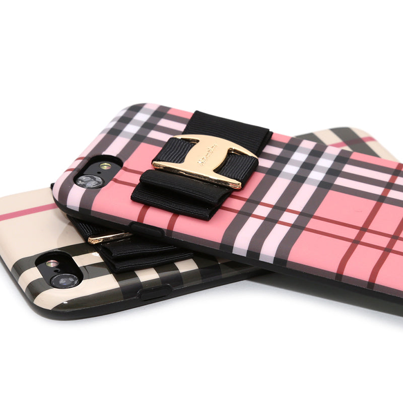 classic check buckle ribbon