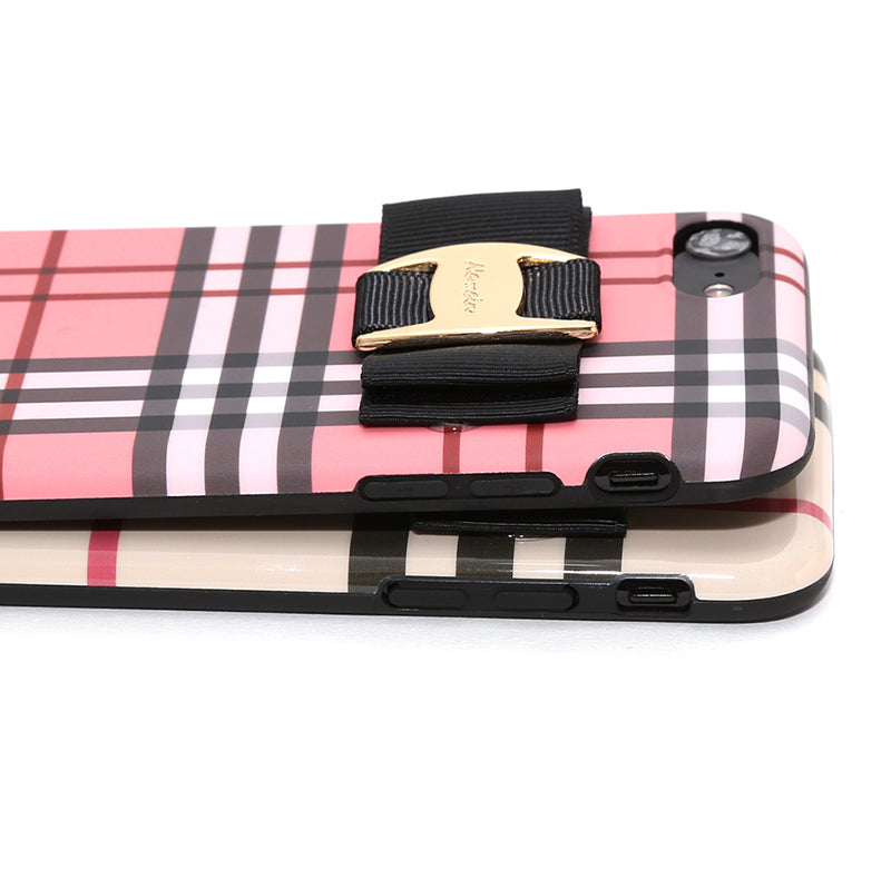 classic check buckle ribbon