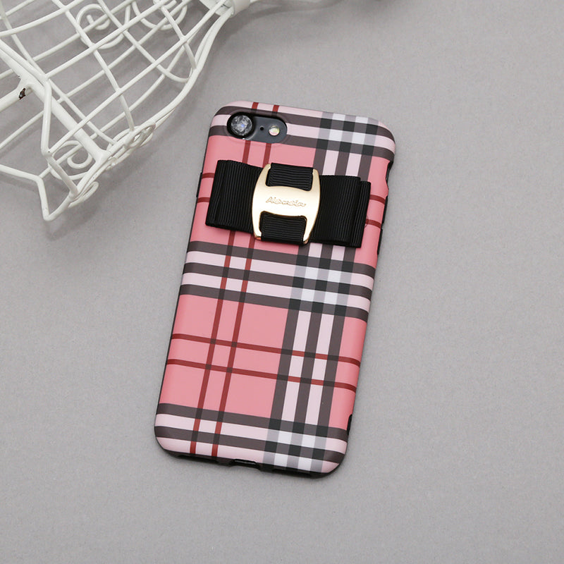 classic check buckle ribbon