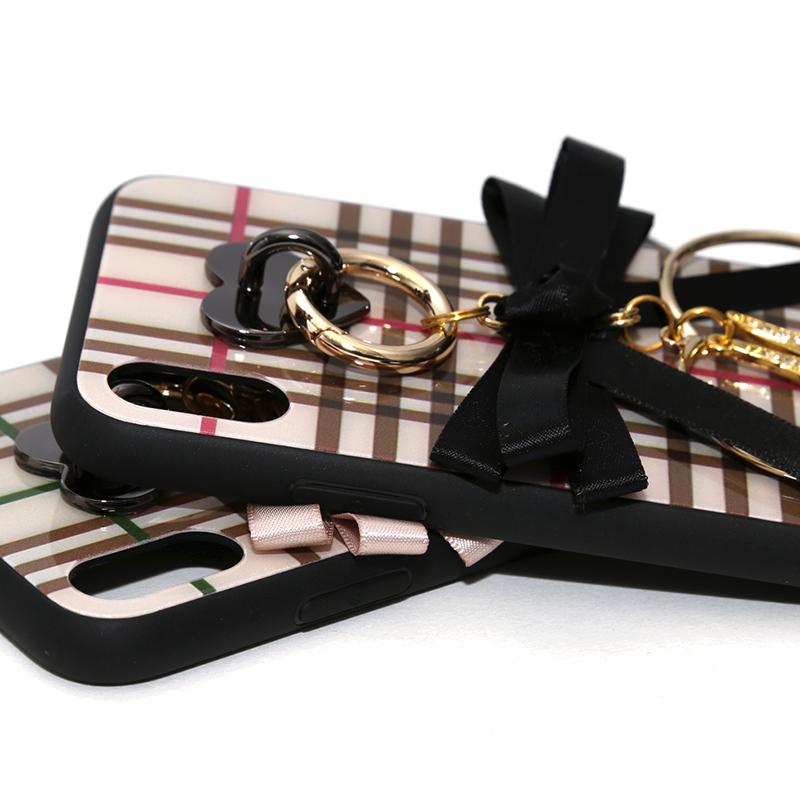 colorful alamaincheck double leather ribbon