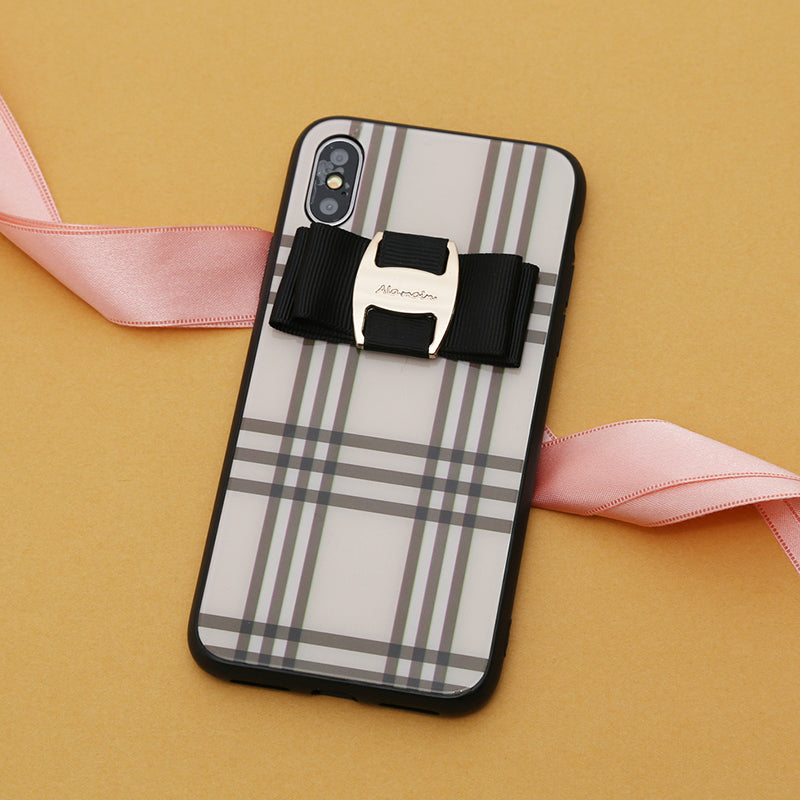 alamaincheck buckle ribbon